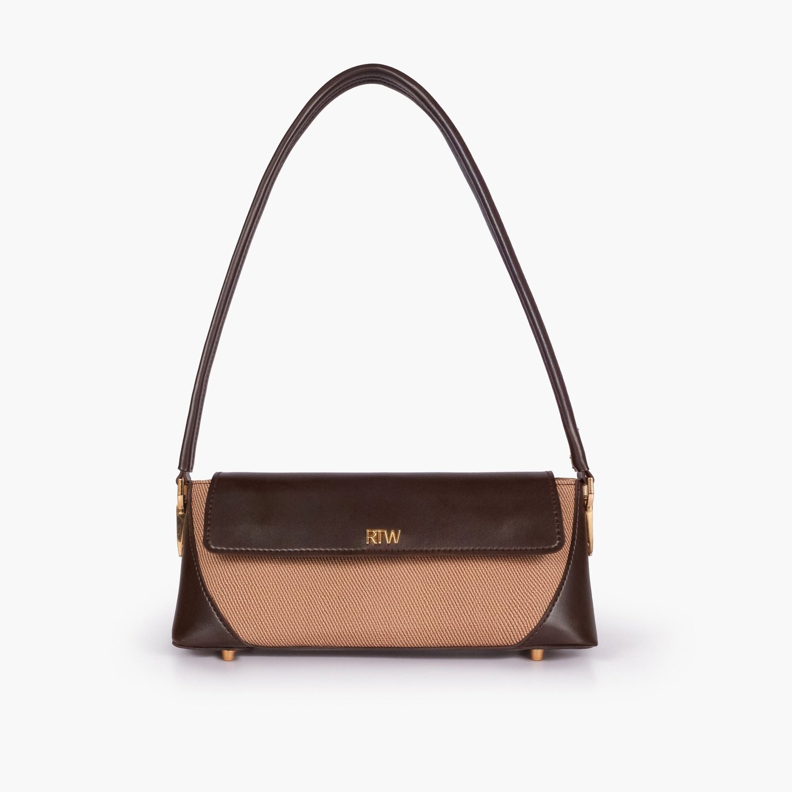 BSB-04-01.jpg Mercura Dark brown baguette shoulder bag - Image 1