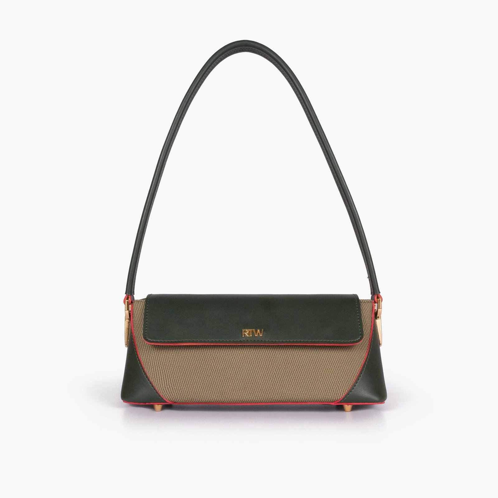 BSB-05-01.jpg Mercura Green baguette shoulder bag - Image 1