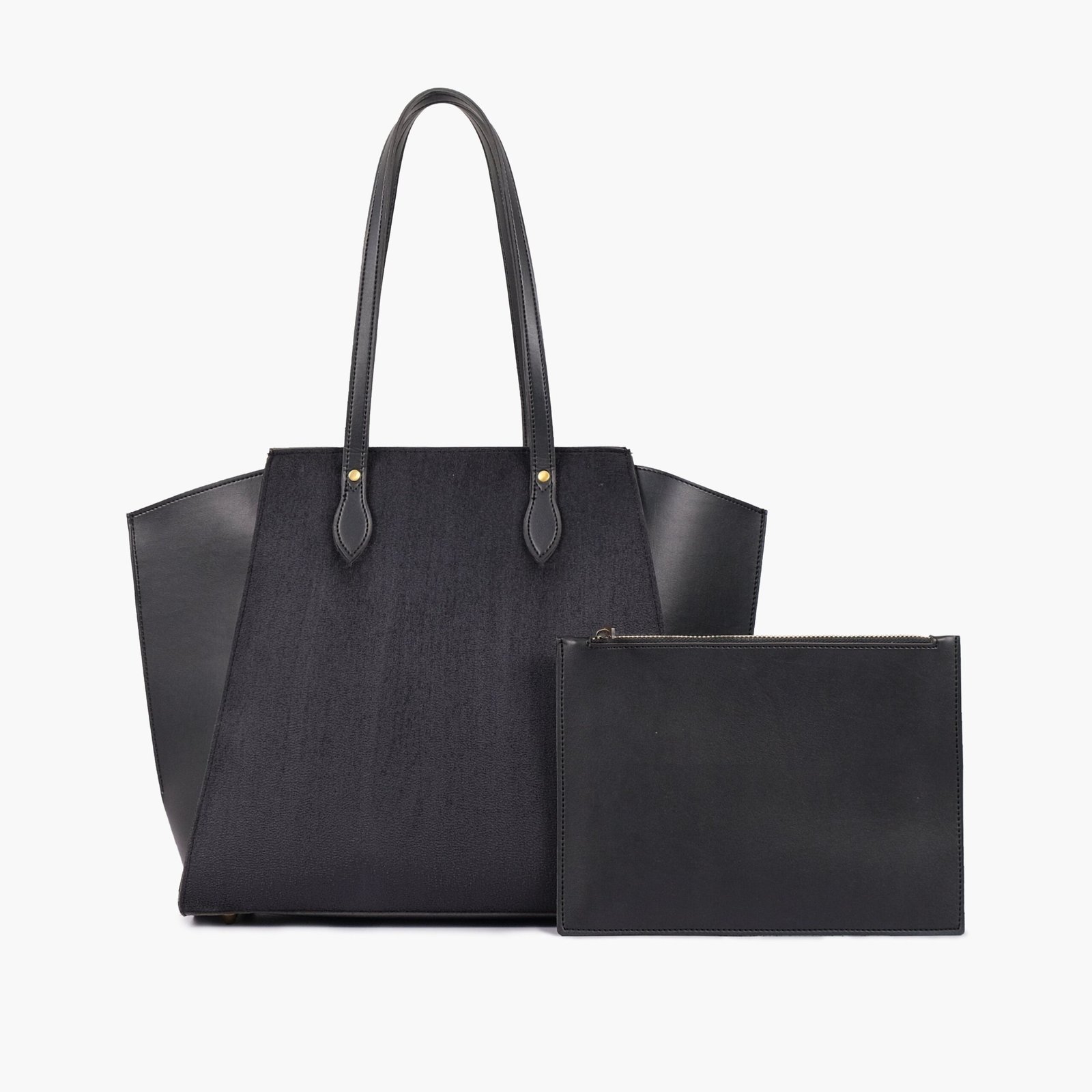 CKTT-03-01.jpg Mercura Black suede classic tote bag - Image 1