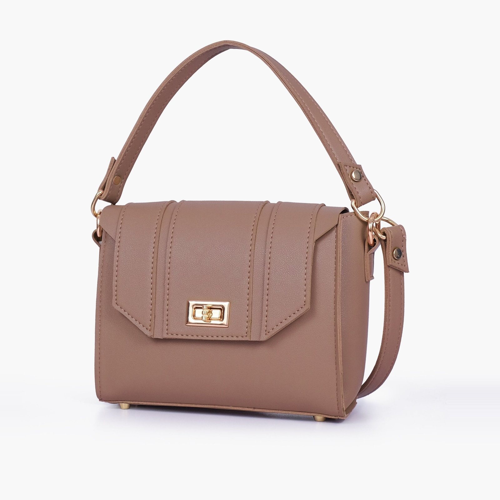 CTC-05-01.jpg Mercura Brown compact top-handle cross-body bag - Image 1