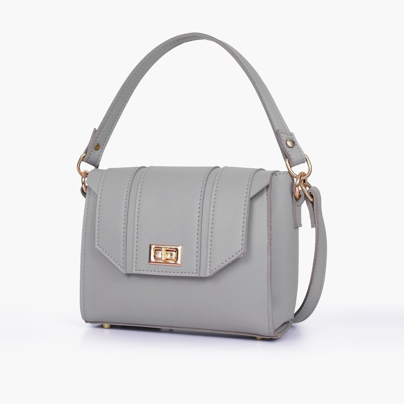 CTC-09-01.jpg Mercura Grey compact top-handle cross-body bag - Image 1