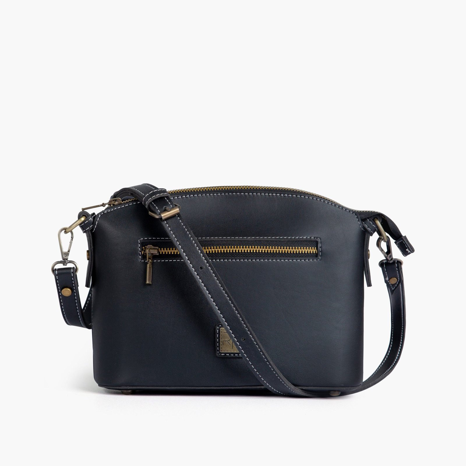 DCB-11-01.jpg Mercura Black dome cross-body bag - Image 1