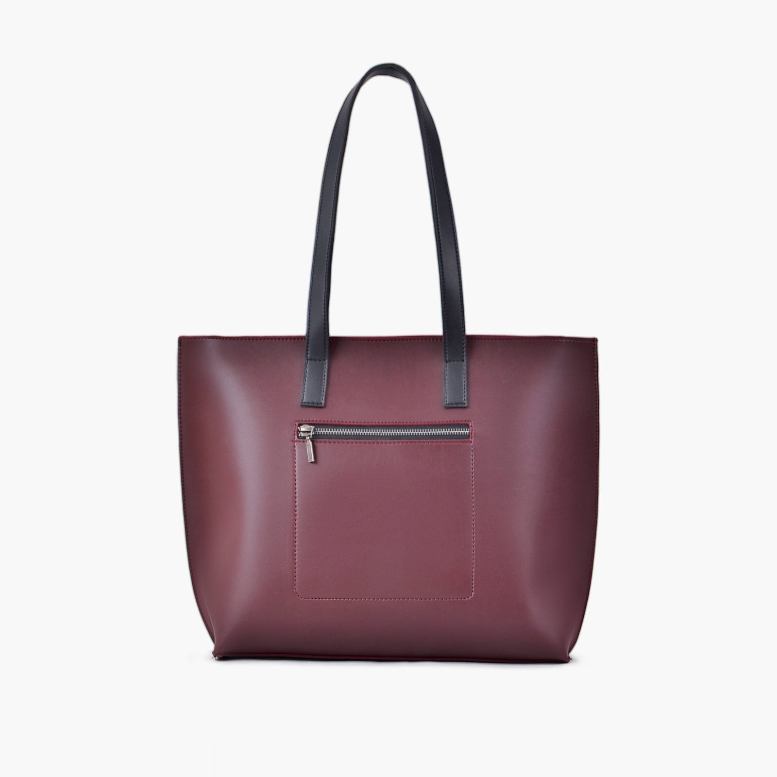 DCTN-05-01.jpg Mercura Burgundy long handle tote bag - Image 1