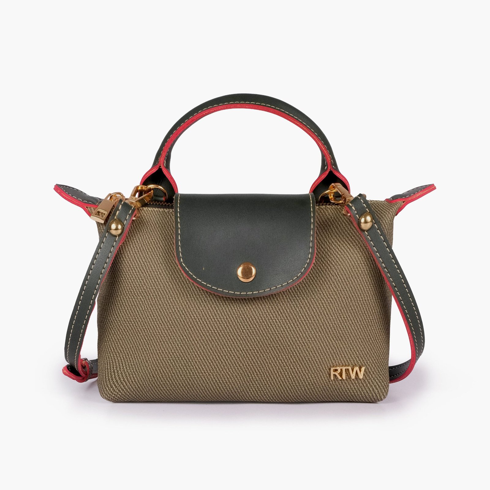 DMC-05-01.jpg Mercura Green denim mini cross-body bag - Image 1