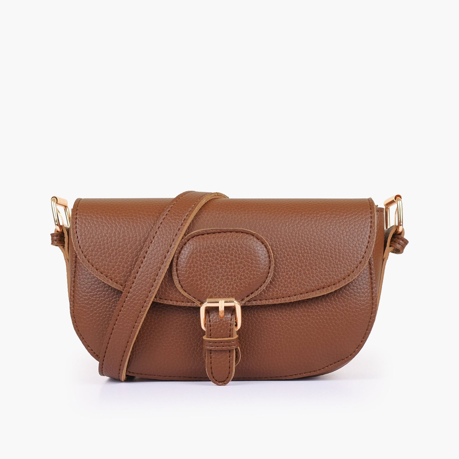 EWB-02-01.jpg Mercura Horse brown east-west shoulder bag - Image 1