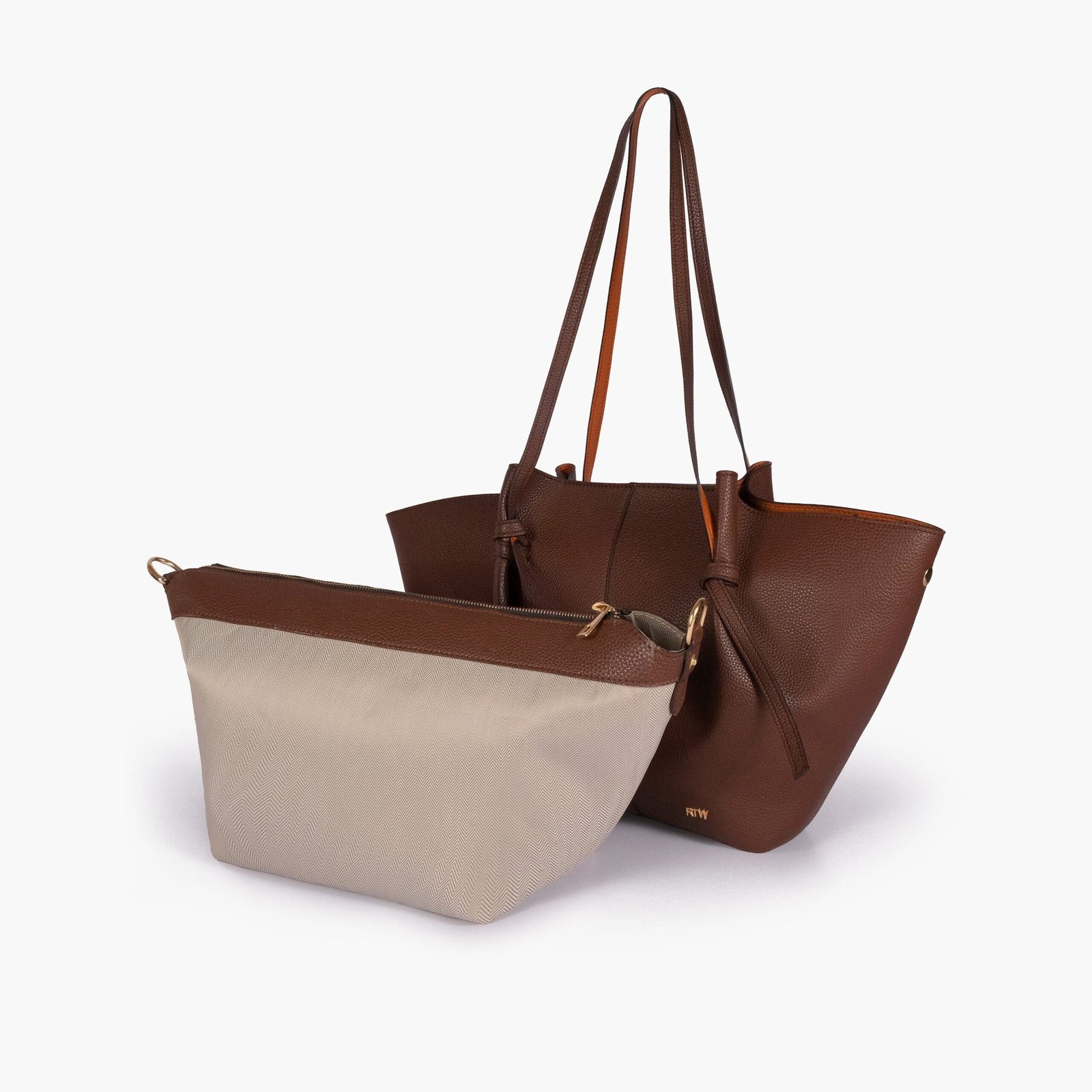 EWT-05-01.jpg Mercura Dark brown everyday wing tote - Image 1