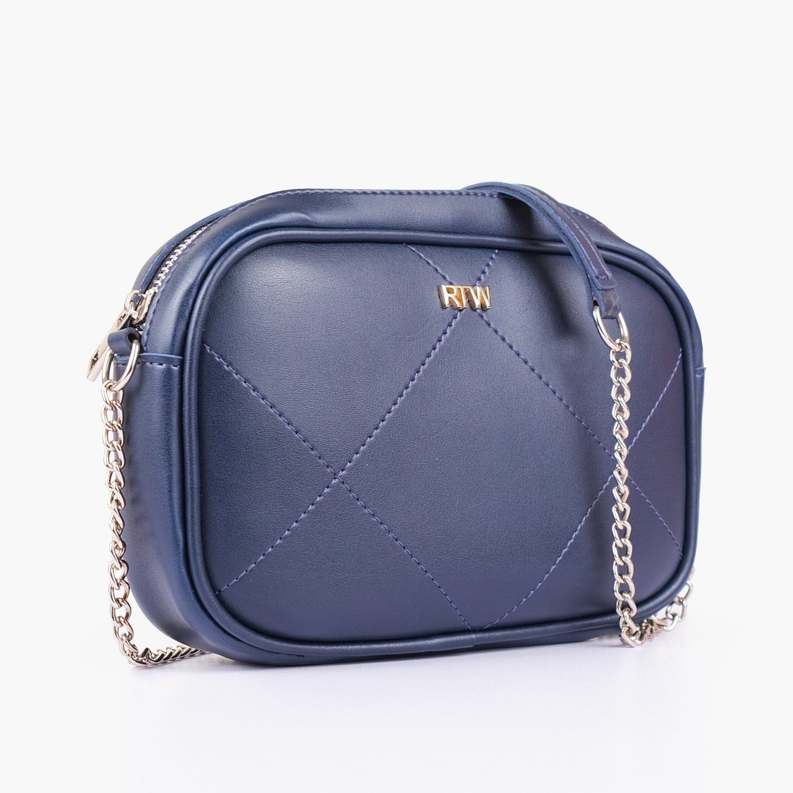 MQC-05-01.jpg Mercura Blue mini quilted crossbody bag - Image 1