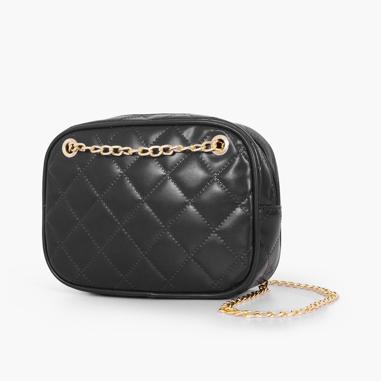 QRB-01-01.jpg Mercura Black quilted rectangle cross-body bag - Image 1