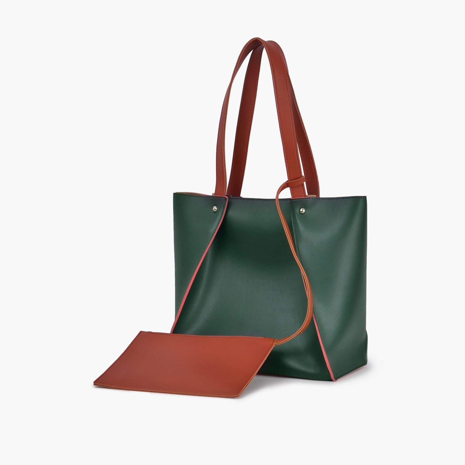 STB-07-01.jpg Mercura Army green shopping tote bag - Image 1