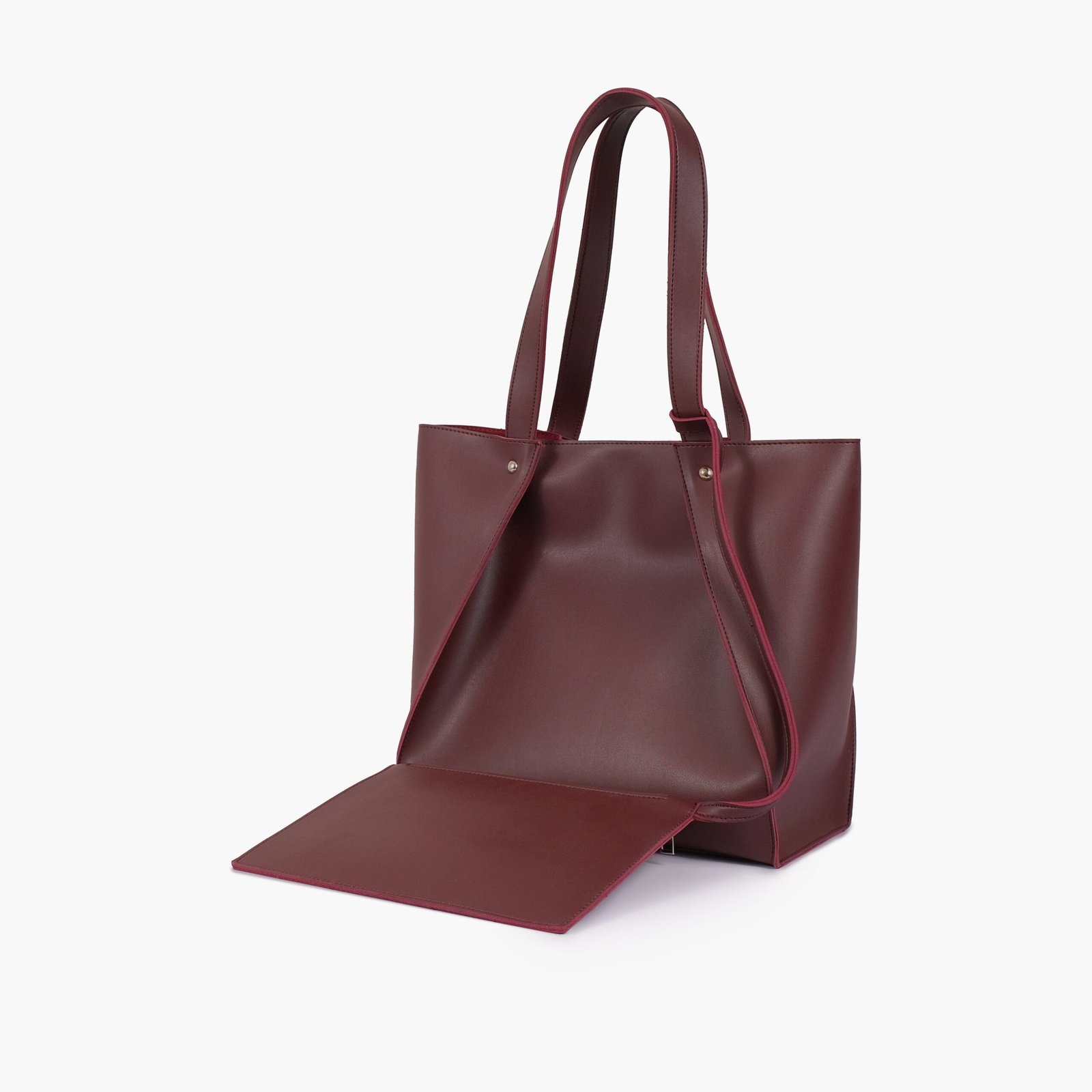 STB-09-01.jpg Mercura Burgundy shopping tote bag - Image 1