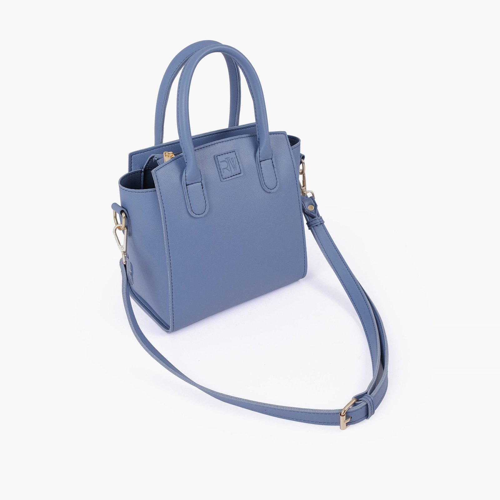 TMH-01-01.jpg Mercura Sky blue top-handle mini handbag - Image 1