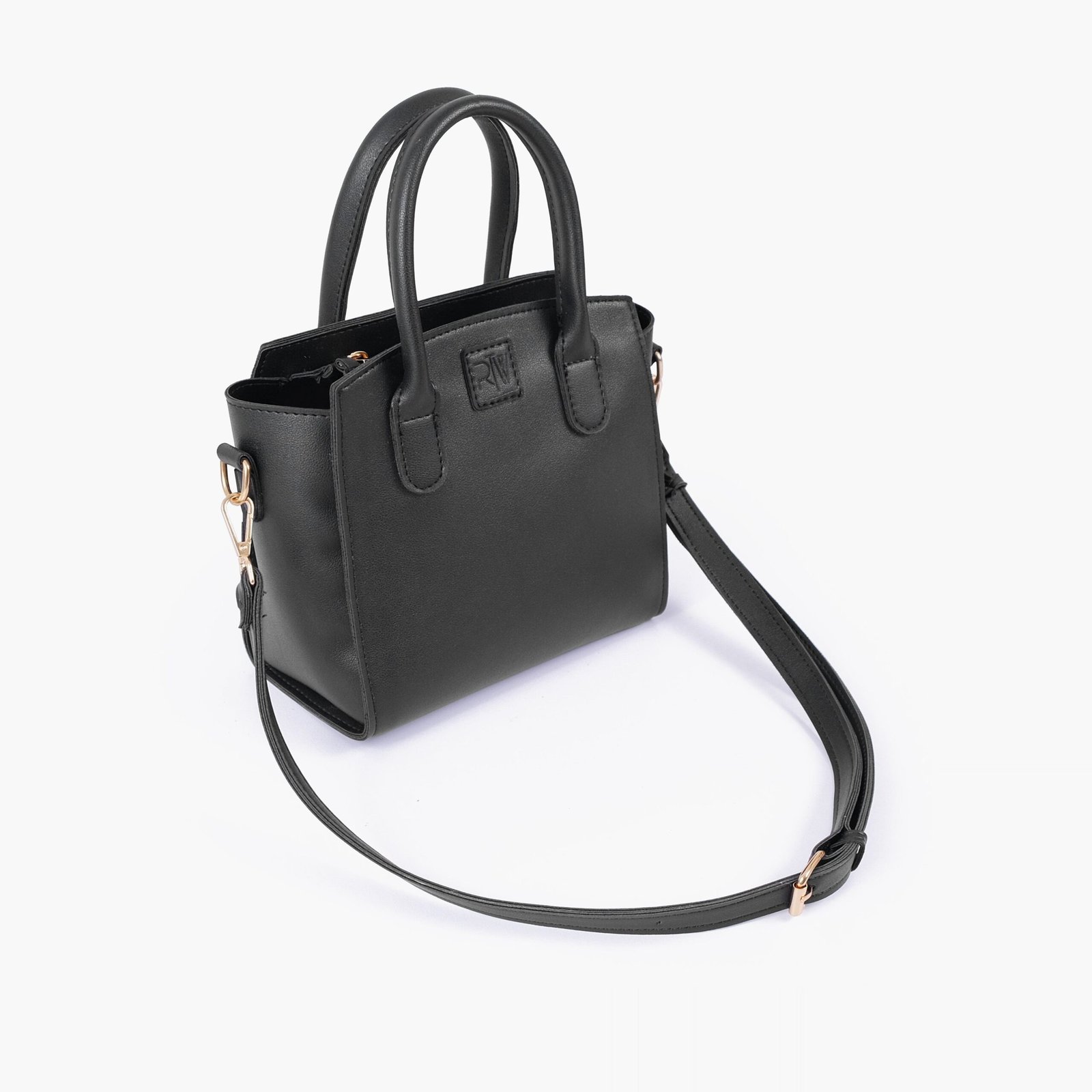 TMH-04-01.jpg Mercura Black top-handle mini handbag - Image 1