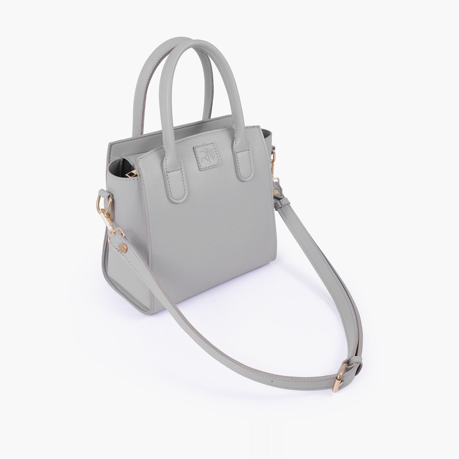 TMH-09-01.jpg Mercura Grey top-handle mini handbag - Image 1