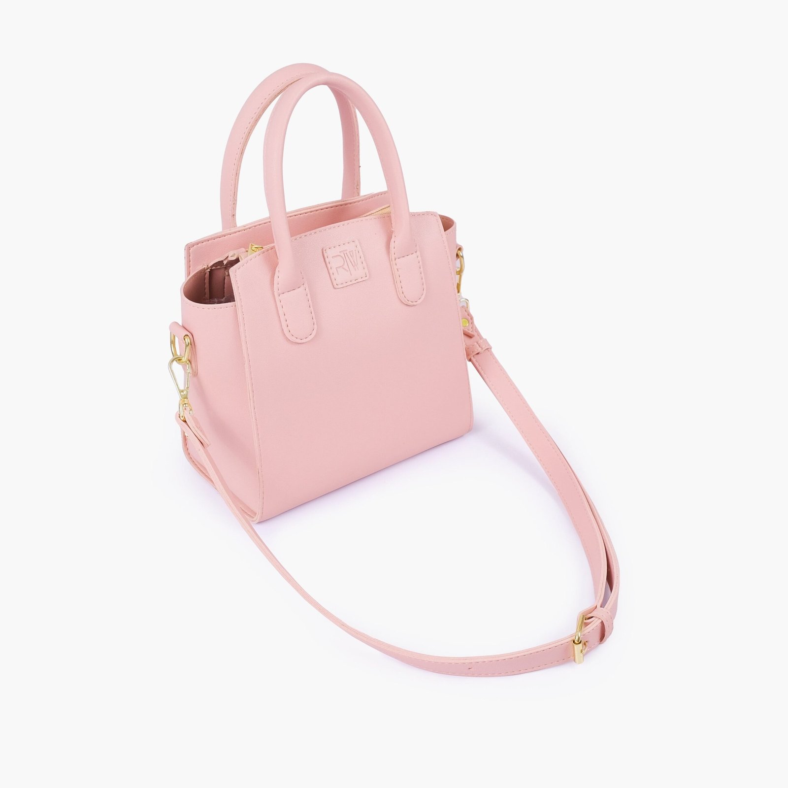 TMH-10-01.jpg Mercura Pink top-handle mini handbag - Image 1