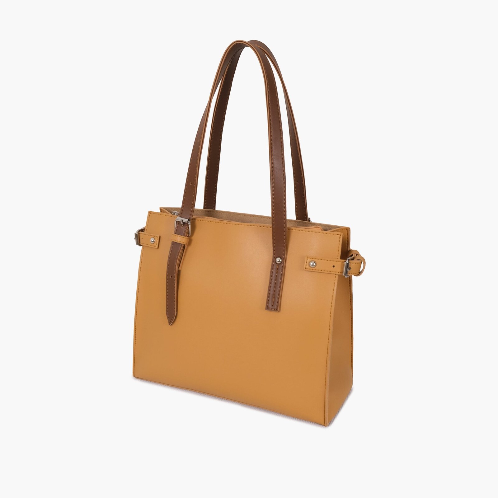 TSB-07-01.jpg Mercura Mustard satchel tote bag - Image 1