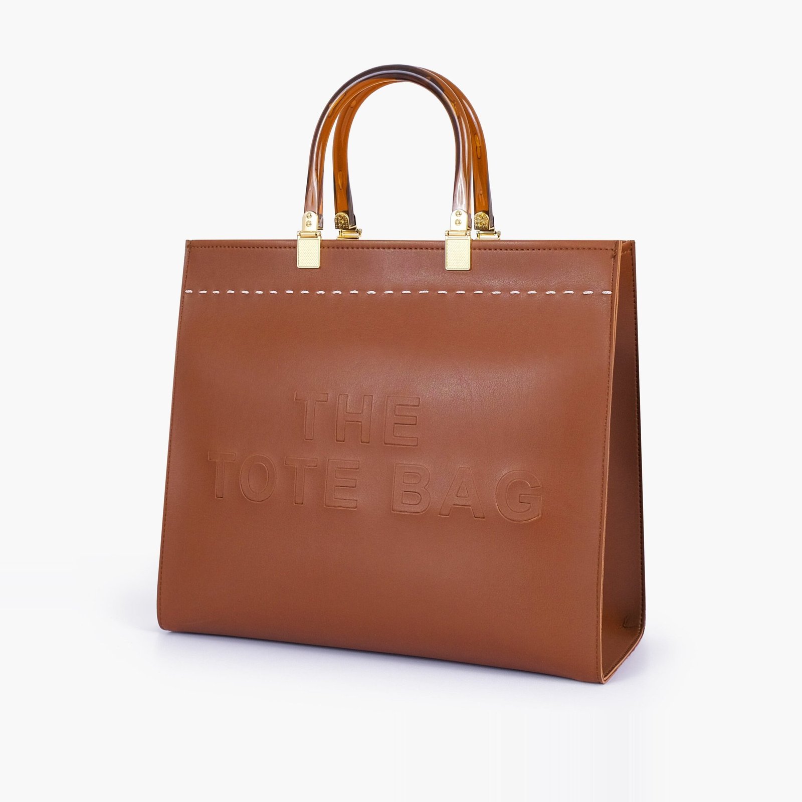 TTB-01-01.jpg Mercura Brown signature tote bag - Image 1