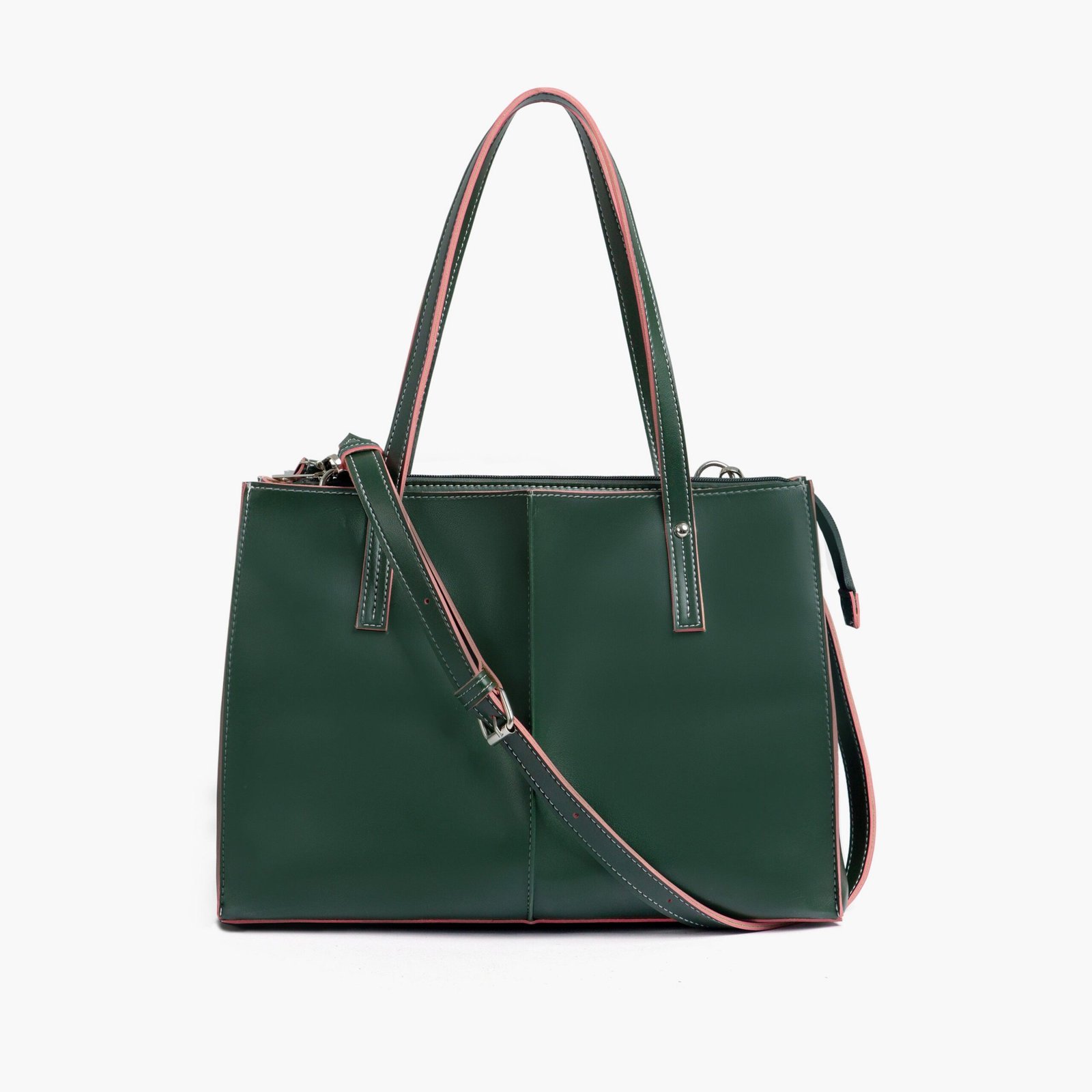 WTB-03-01.jpg Mercura Army green work tote bag - Image 1