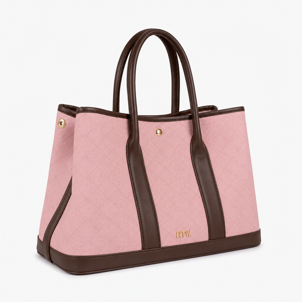 download_60353d1d-9b44-4ad2-a2e7-5a1cd9f72edd.png Mercura Pink cane tote - Image 1