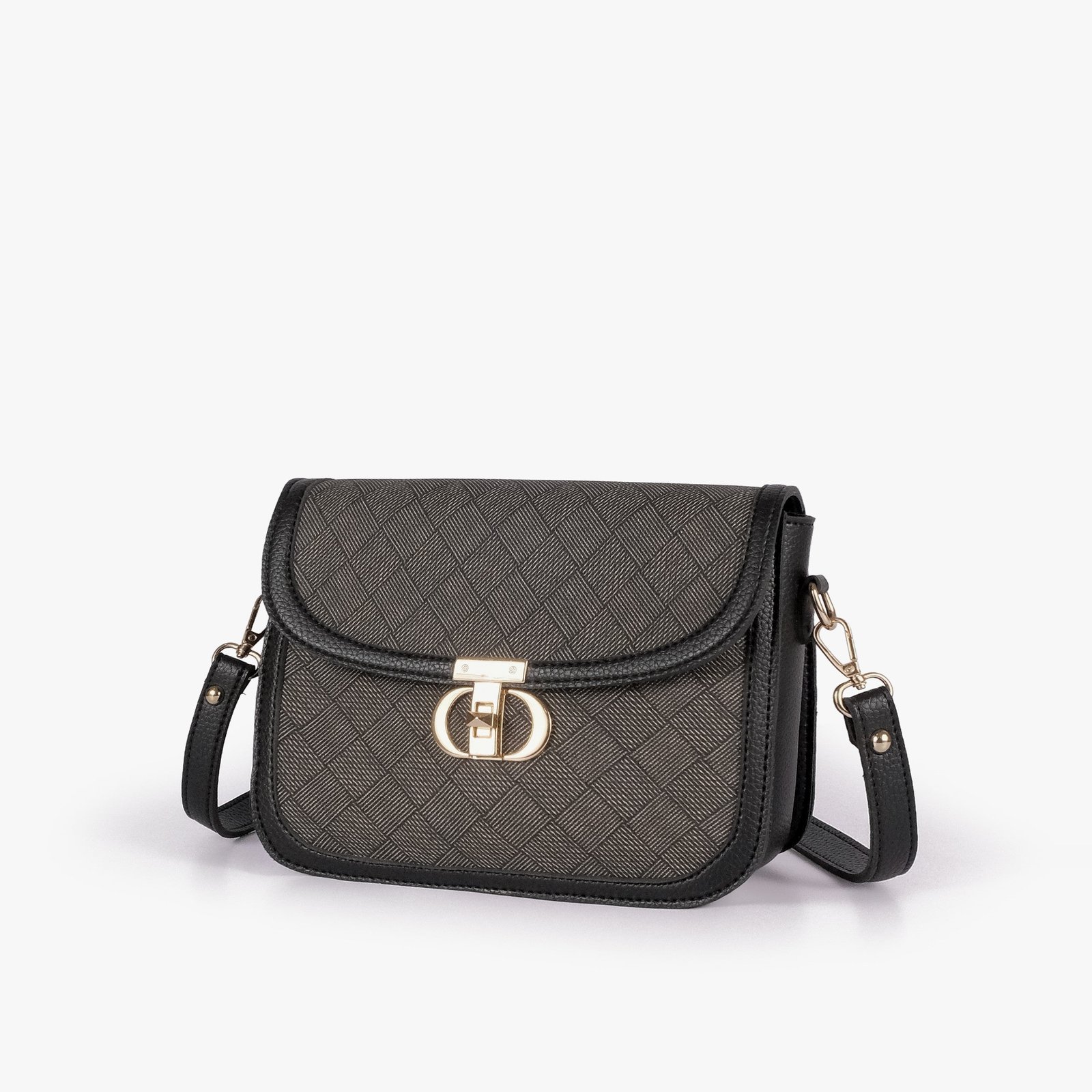 download_6936a915-e3f7-46bc-8991-f8a220e9d8b5.jpg Mercura Charcoal contrast cross-body bag - Image 1