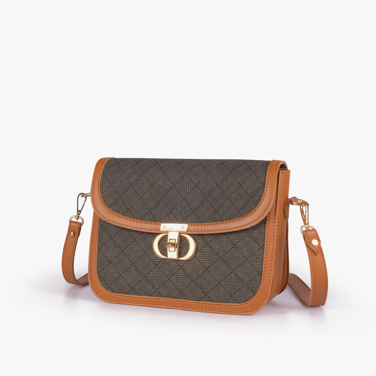 download_89fb374f-0fd7-4e6c-97c6-c6cd7f7e789b.jpg Mercura Camel contrast cross-body bag - Image 1