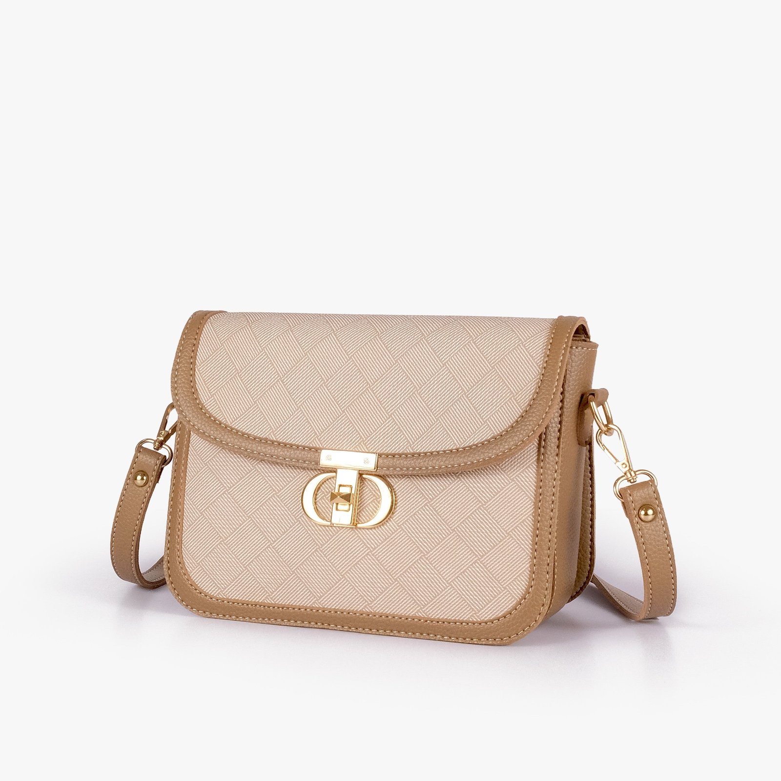 download_c4acbeb4-7e29-475c-96df-155cc7d461d1.jpg Mercura Wheat contrast cross-body bag - Image 1